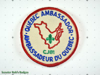 Click to enlarge CJ'81 Quebec Ambassador